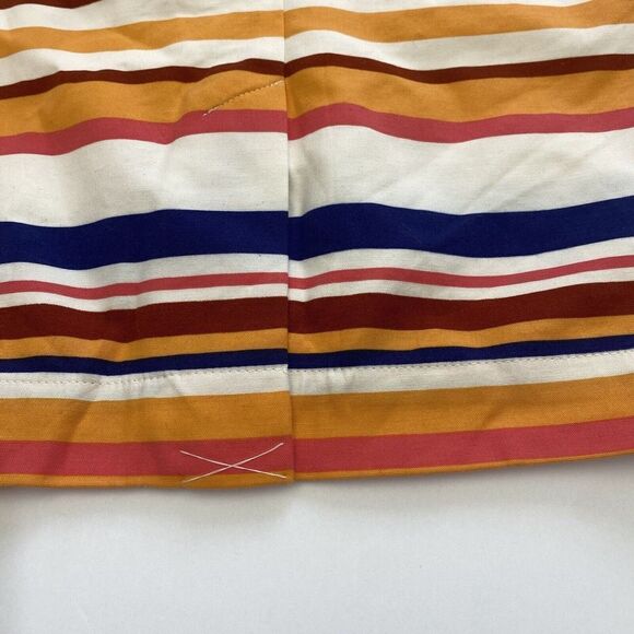 Merona Women’s Stretch Pencil Skirt Fully Lined Mid Rise Size 2 Striped Pockets - Picture 10 of 16